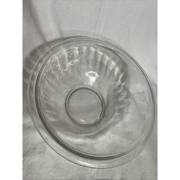 Vintage Pyrex 2.5 Liter Optic Glass Mixing Bowl Clear Ribbed #325 Clean, No Chip - Picture 1 of 6